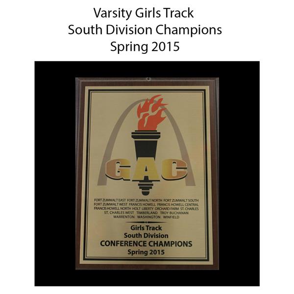 2015 Varsity Girls Track South Division Champions spring 